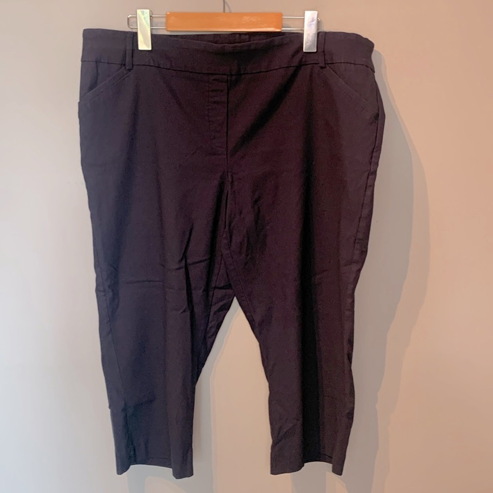Reitmans Navy Viscose Capri Pants